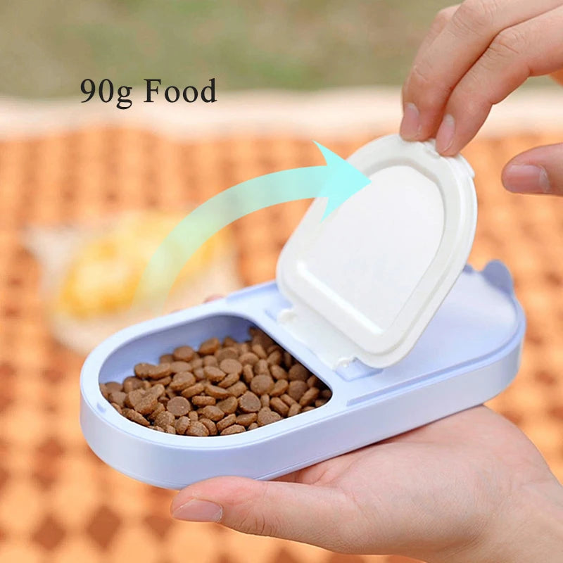 2-in-1 Pet Water & Food Bottle